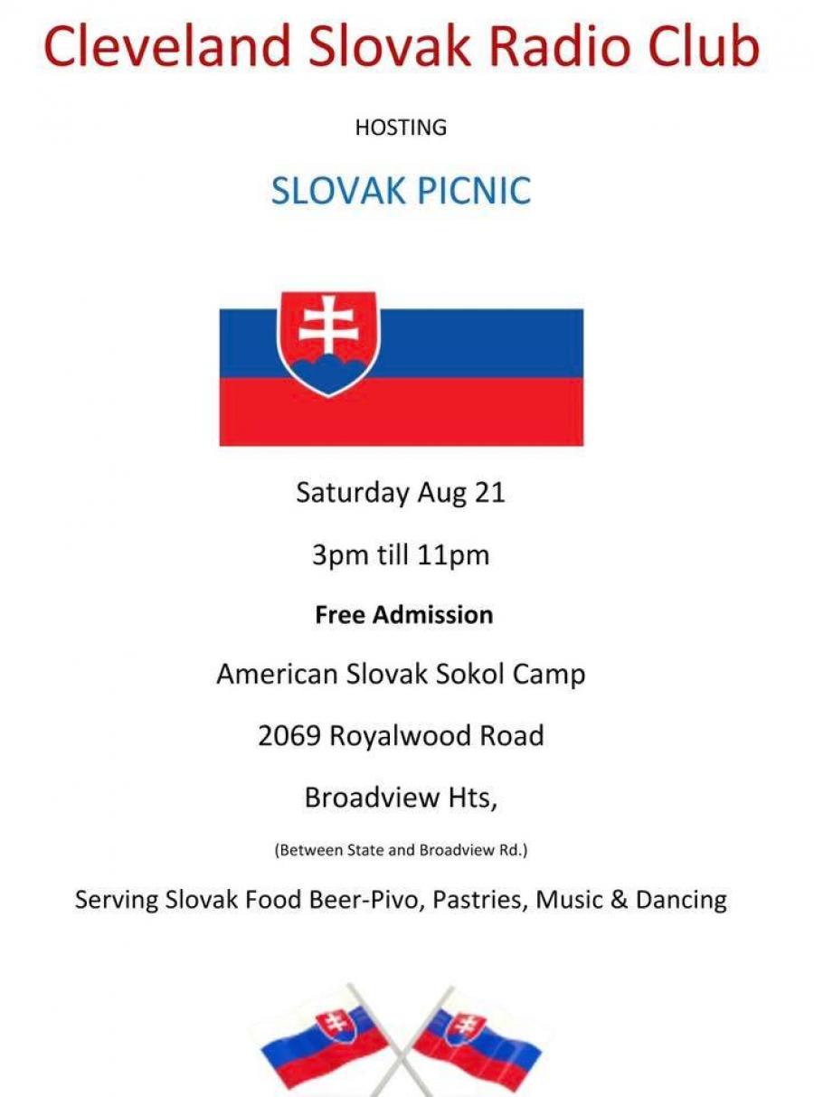 Cleveland Slovak Radio Club "Slovak Picnic" (festival) Czechoslovak